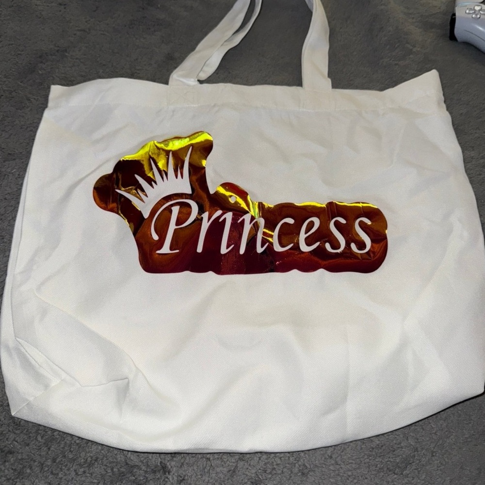 Princess White Tote Bag